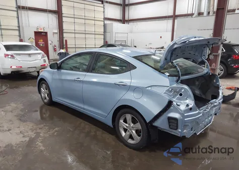 2013 Hyundai Elantra Gls/Limited from USA, damaged, VIN KMHDH4AE3DU517637
